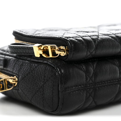 Christian Dior Supple Calfskin Caro Double Pouch Black 10 of 14