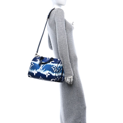 Louis Vuitton Monogram Escale Speedy Bandouliere 30 Blue 2 of 13