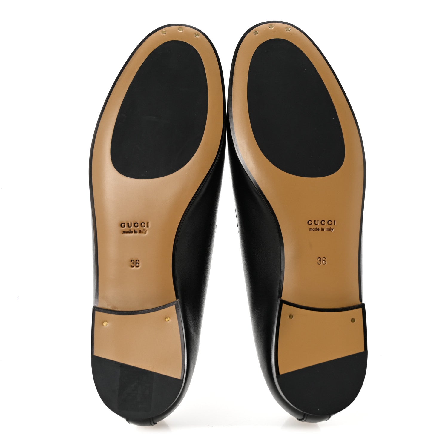 Gucci Calfskin Womens Jordaan Loafers 36 Black 6 of 10