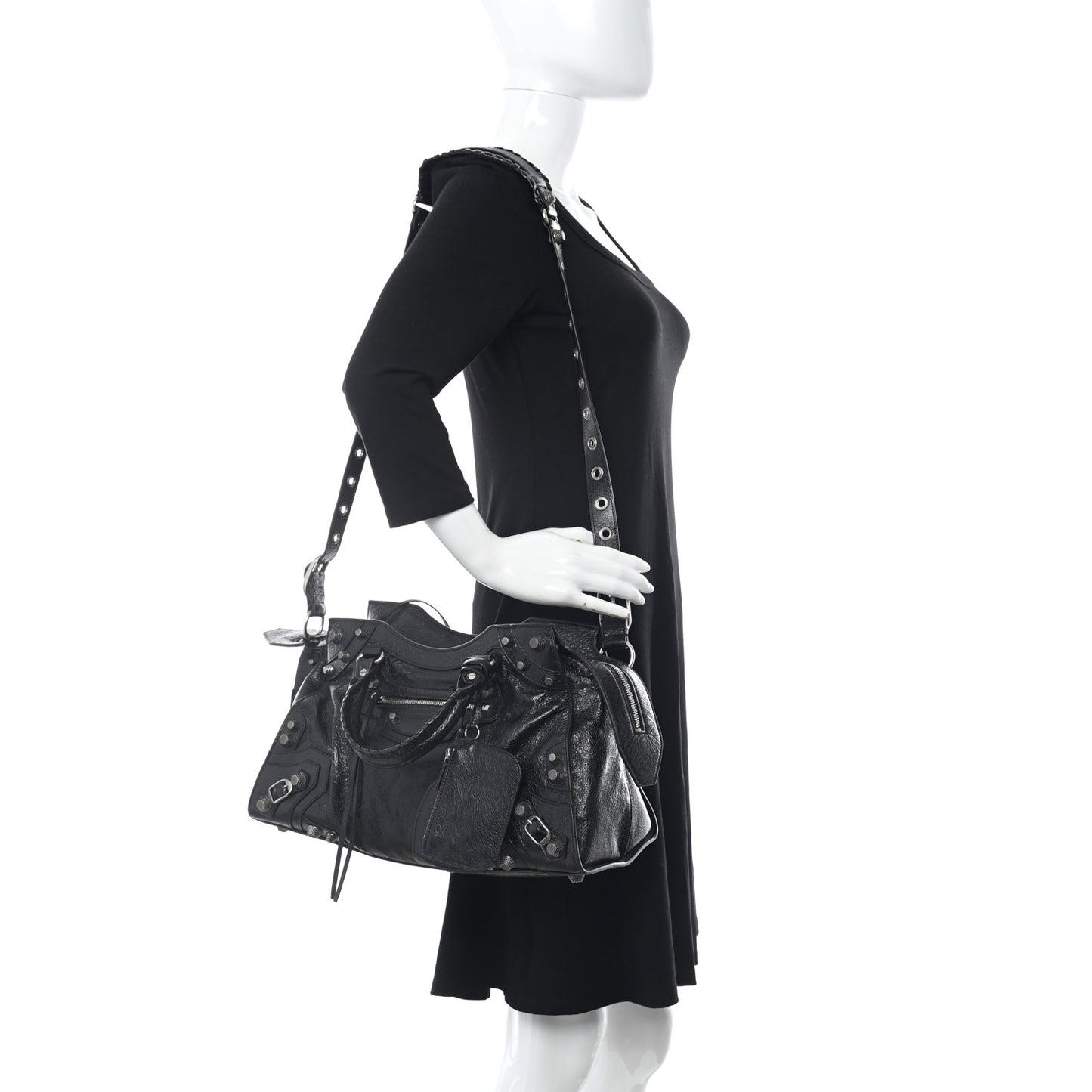 Agneau Arena Neo Cagole City Handbag Black