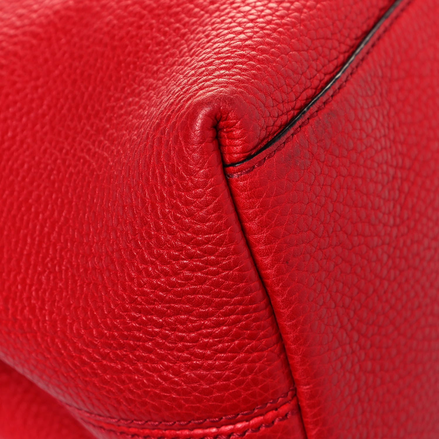 Gucci Cellarius Calfskin Medium Soho Chain Shoulder Bag Vibrant Red 11 of 14