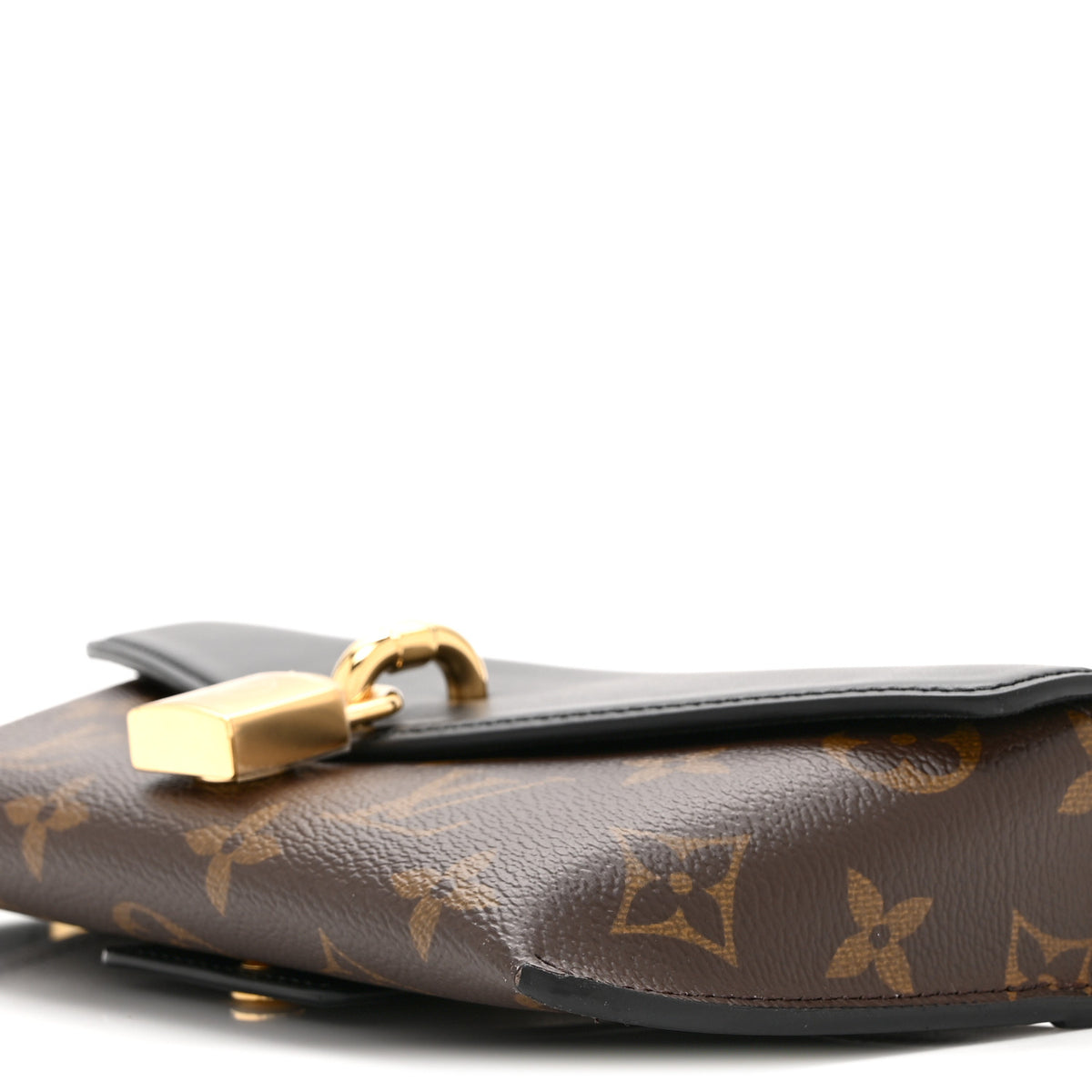 Monogram Padlock On Strap Black