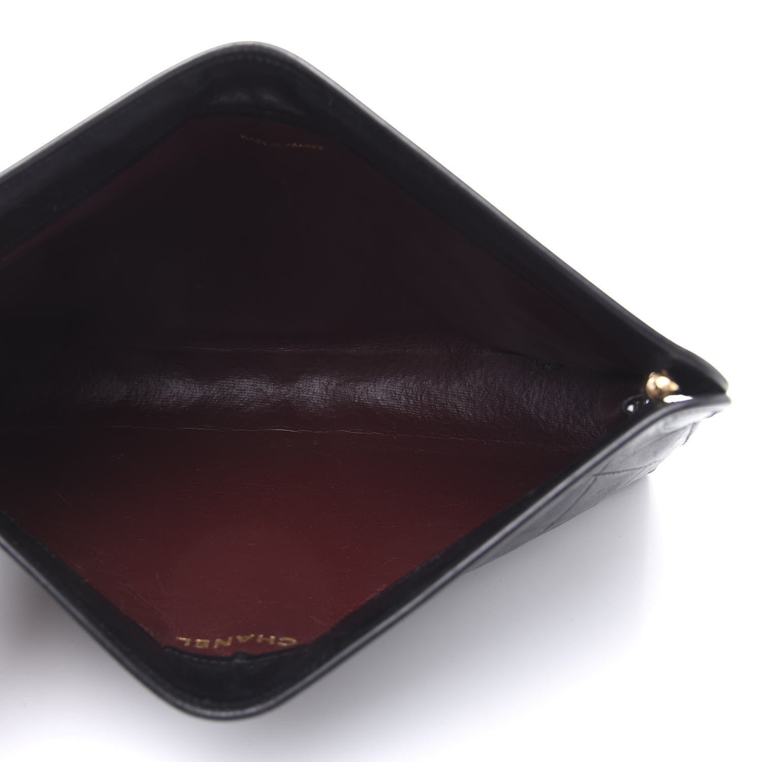 Chanel Lambskin Quilted CC Large Clutch Black 5 of 10