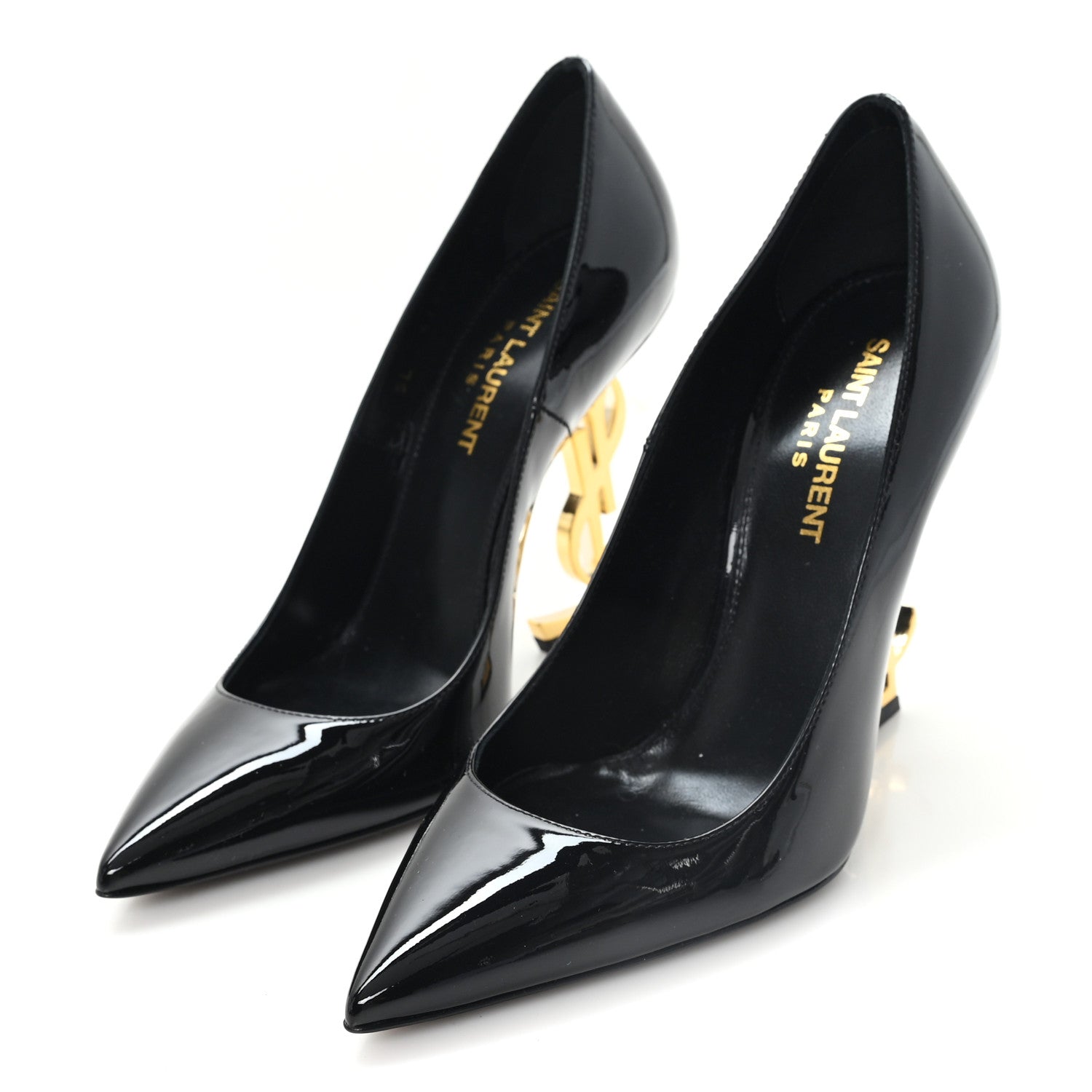 Saint Laurent Patent Opyum 110 Pumps 36 Black Gold 36 Black Gold 4 of 10