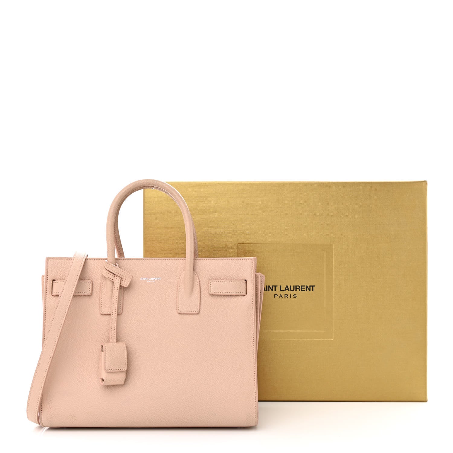 Saint Laurent Grained Calfskin Baby Sac De Jour Pale Pink 21 of 21
