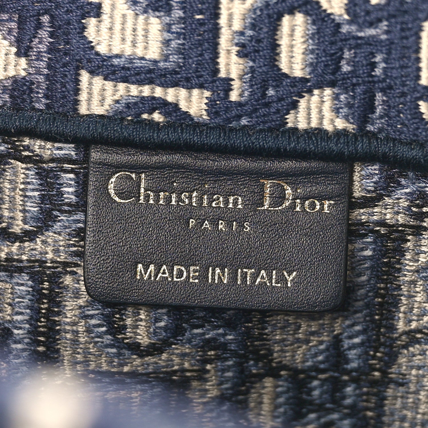 Christian Dior Oblique Medium Book Tote Blue Multicolor 6 of 8