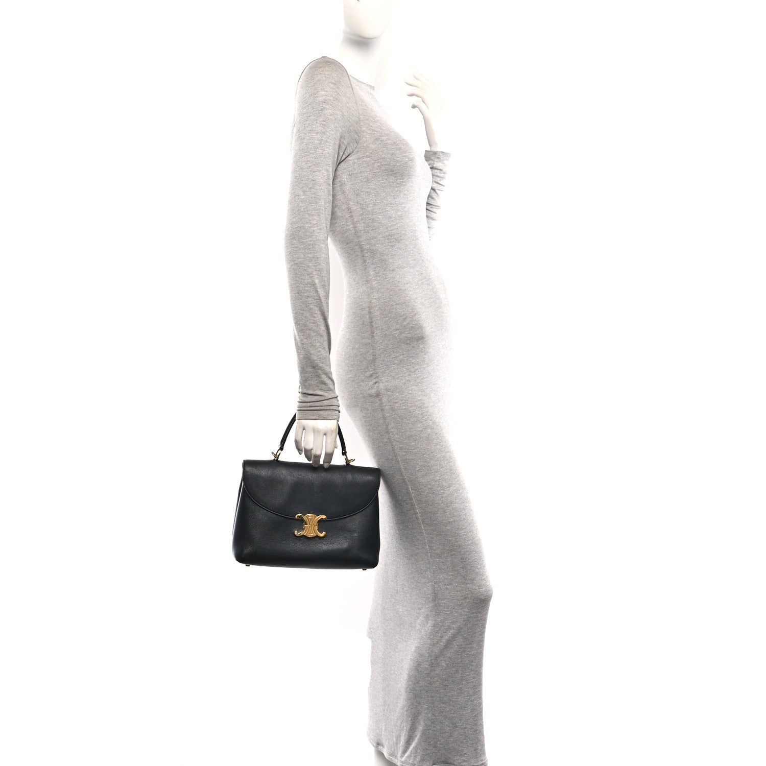 Celine Supple Calfskin Medium Nino Black 2 of 9