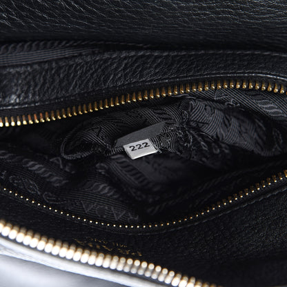 Prada Vitello Daino Tote Black 8 of 14
