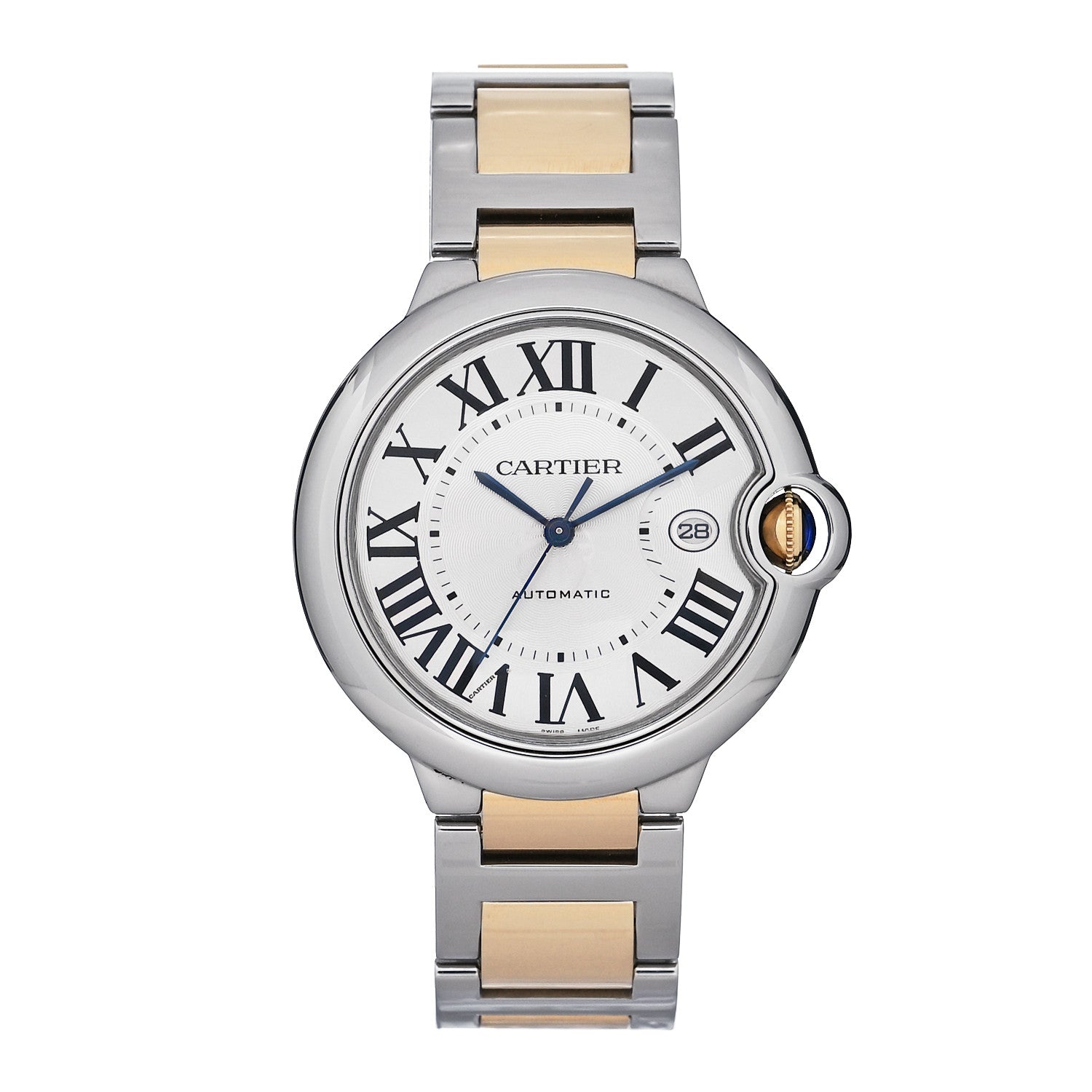 Cartier Stainless Steel 18K Yellow Gold 42mm Ballon Bleu De Cartier Automatic Watch 1 of 9