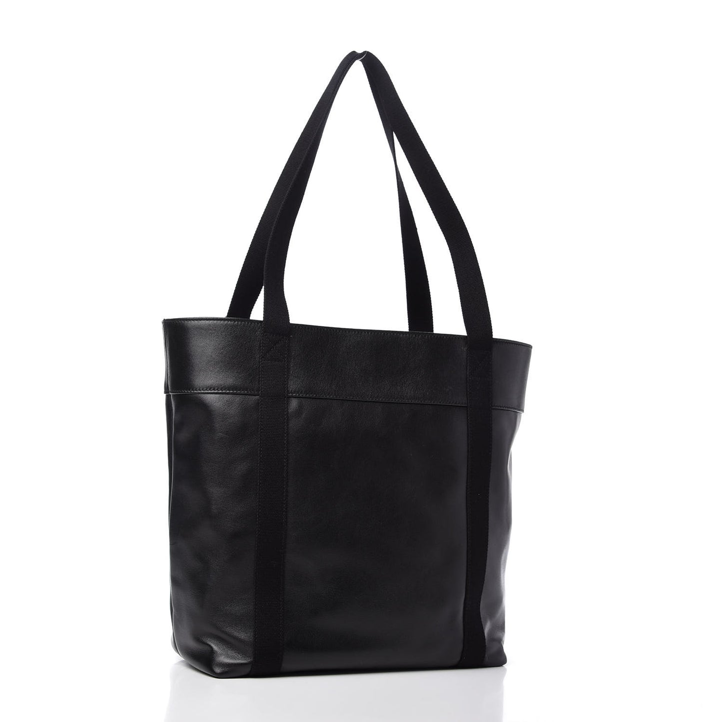 Calfskin Small Daily Cabas Shopping Tote Black
