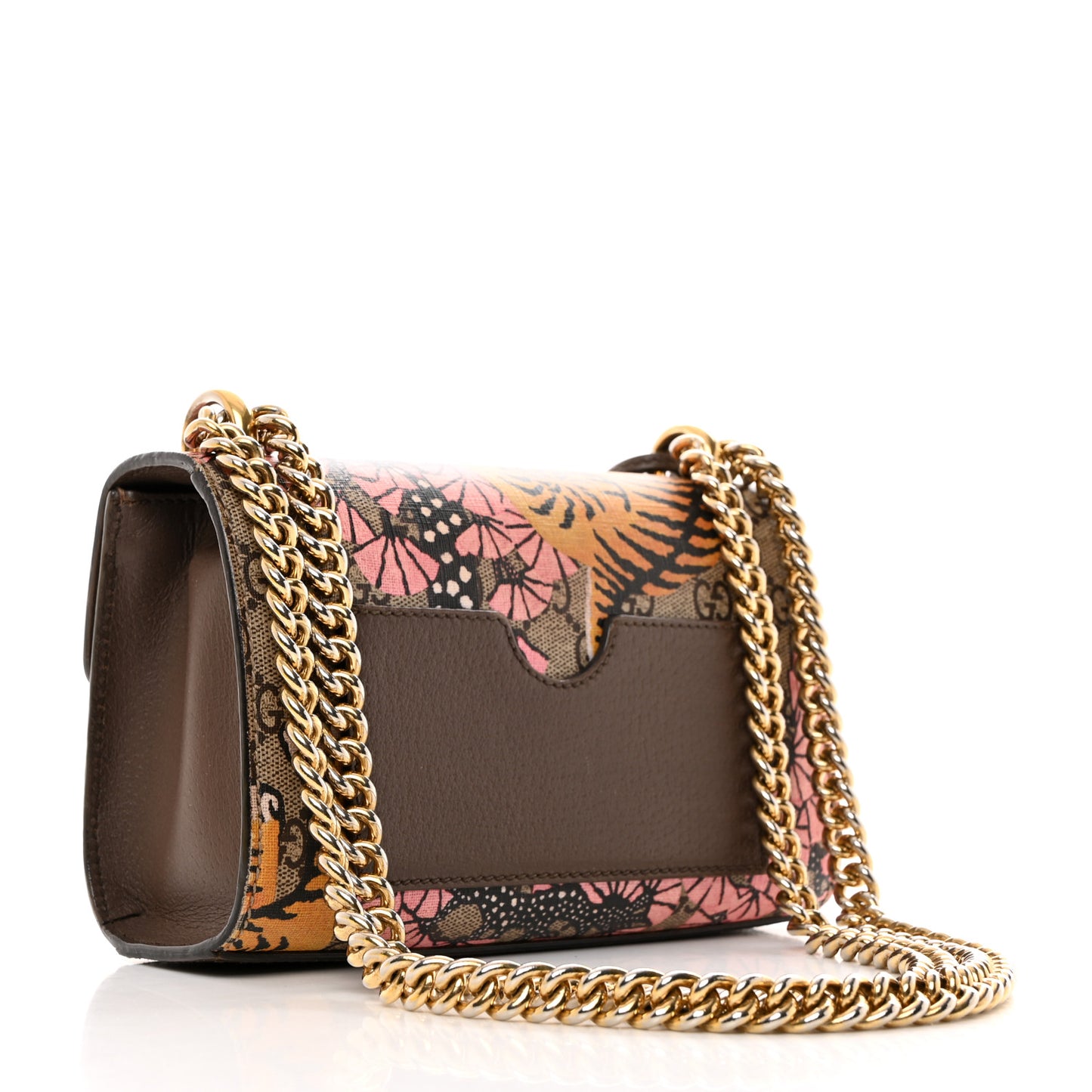 GG Supreme Monogram Bengal Small Padlock Shoulder Bag Beige Pink