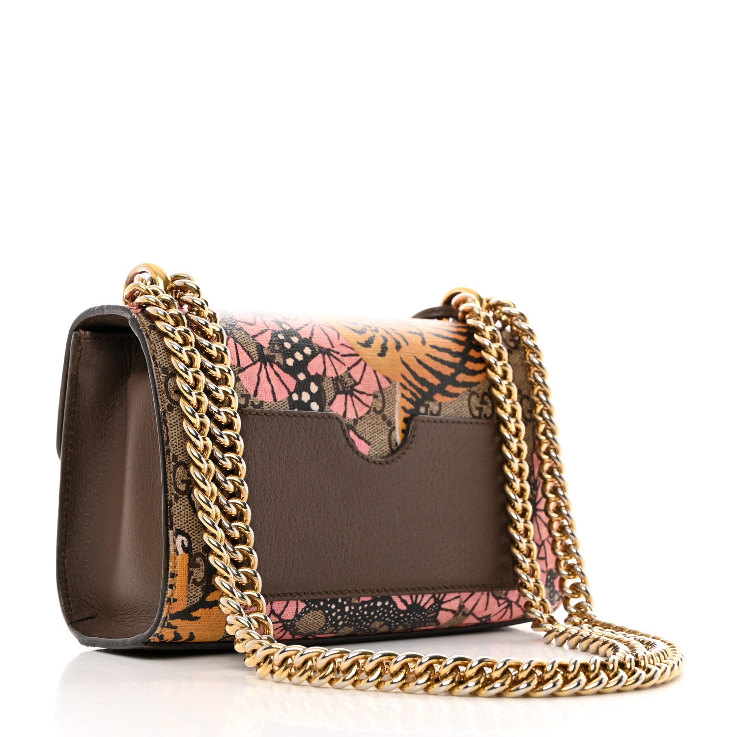 Gucci GG Supreme Monogram Bengal Small Padlock Shoulder Bag Beige Pink 2 of 13