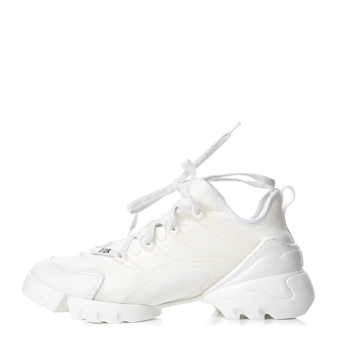 Technical Fabric Rubber Womens D-Connect Sneakers 38.5 White