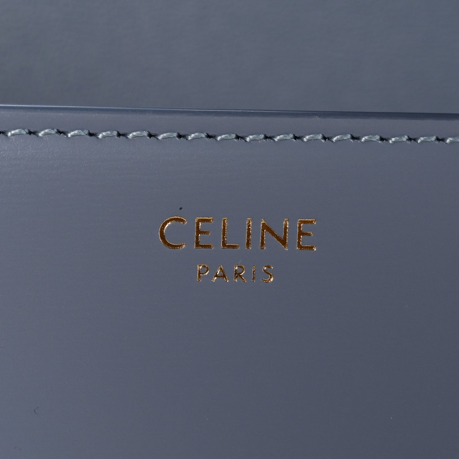 Celine Shiny Calfskin Triomphe Shoulder Bag Arctic Blue 6 of 10
