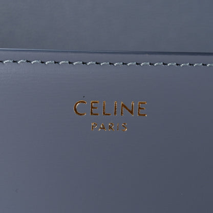 Celine Shiny Calfskin Triomphe Shoulder Bag Arctic Blue 6 of 10