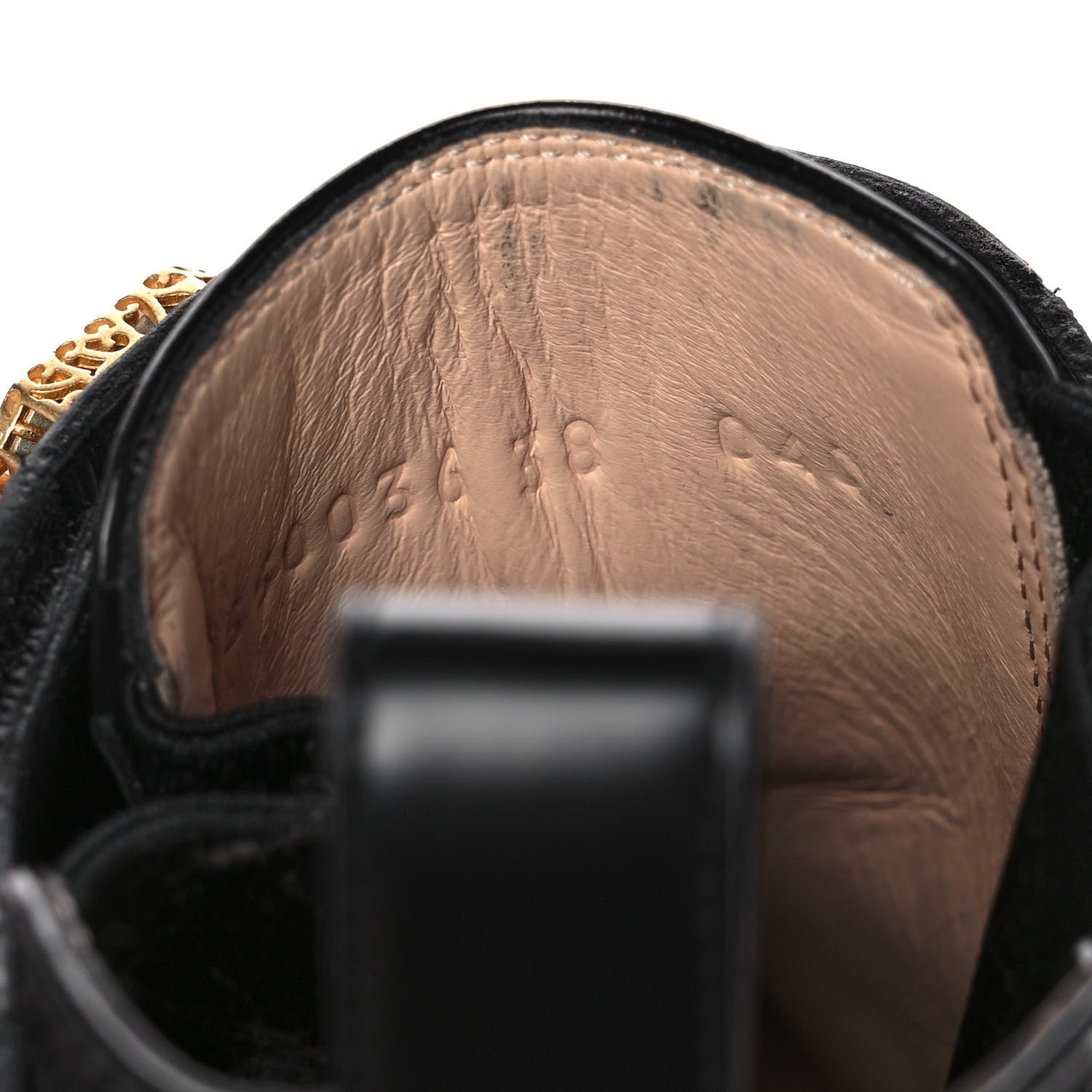 Gucci Calfskin Crystal GG Trip Chelsea Ankle Boots 38 Black 8 of 10