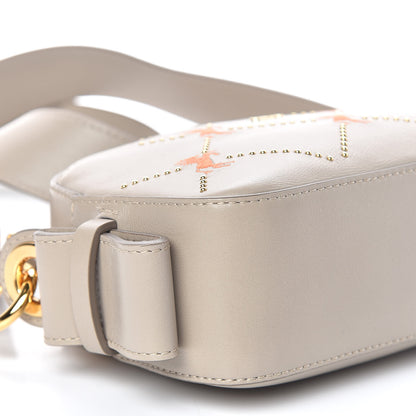 Chloe Smooth Calfskin Little Horses Embroidered Shoulder Bag Pastel Grey 8 of 9