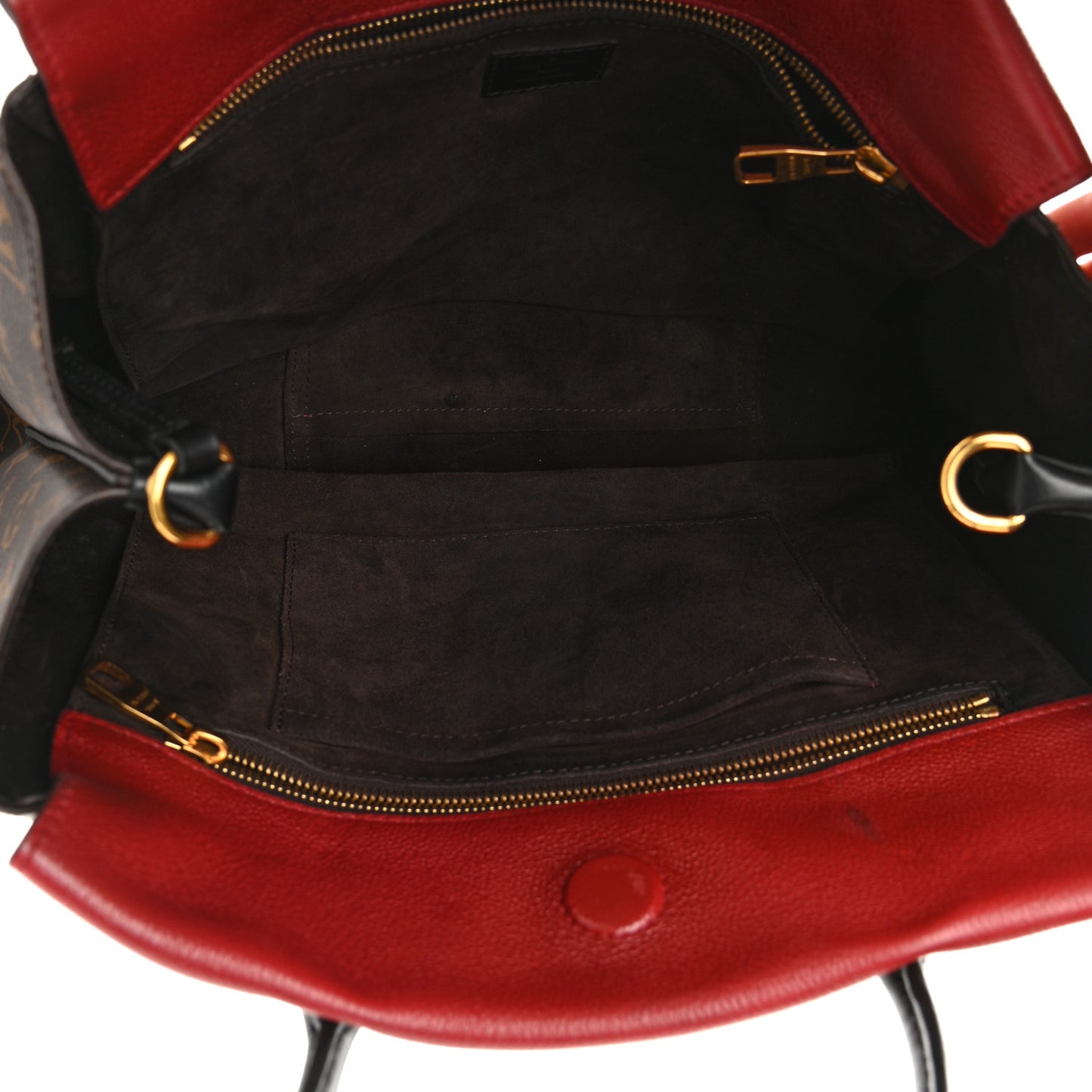 Monogram Cuir Orfevre Tote W PM Cherry