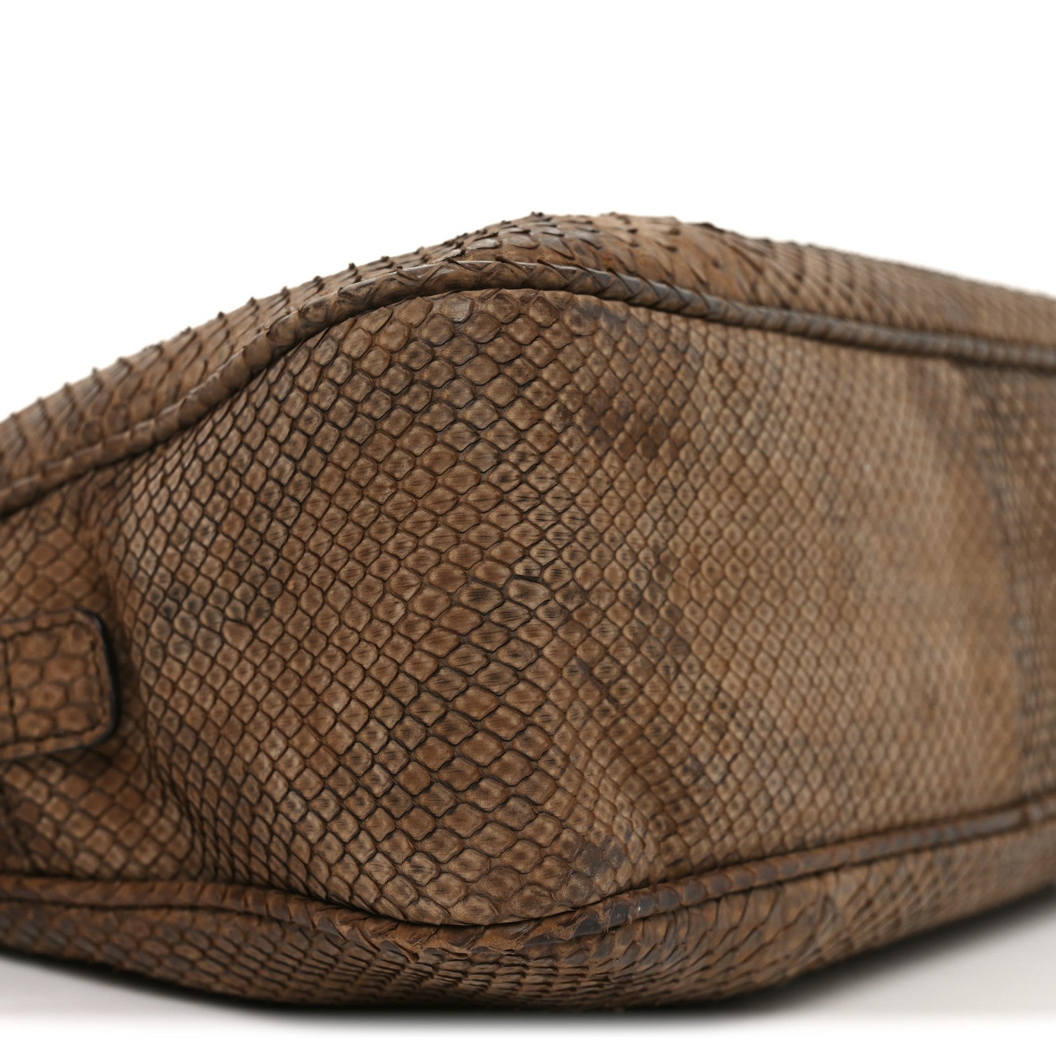 Gucci Snakeskin Small Soho Bowler Brown 8 of 10