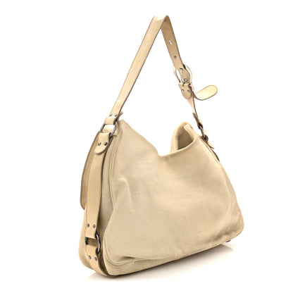 Christian Dior Calfskin Medium Gaucho Double Saddle Bag Ivory 3 of 13