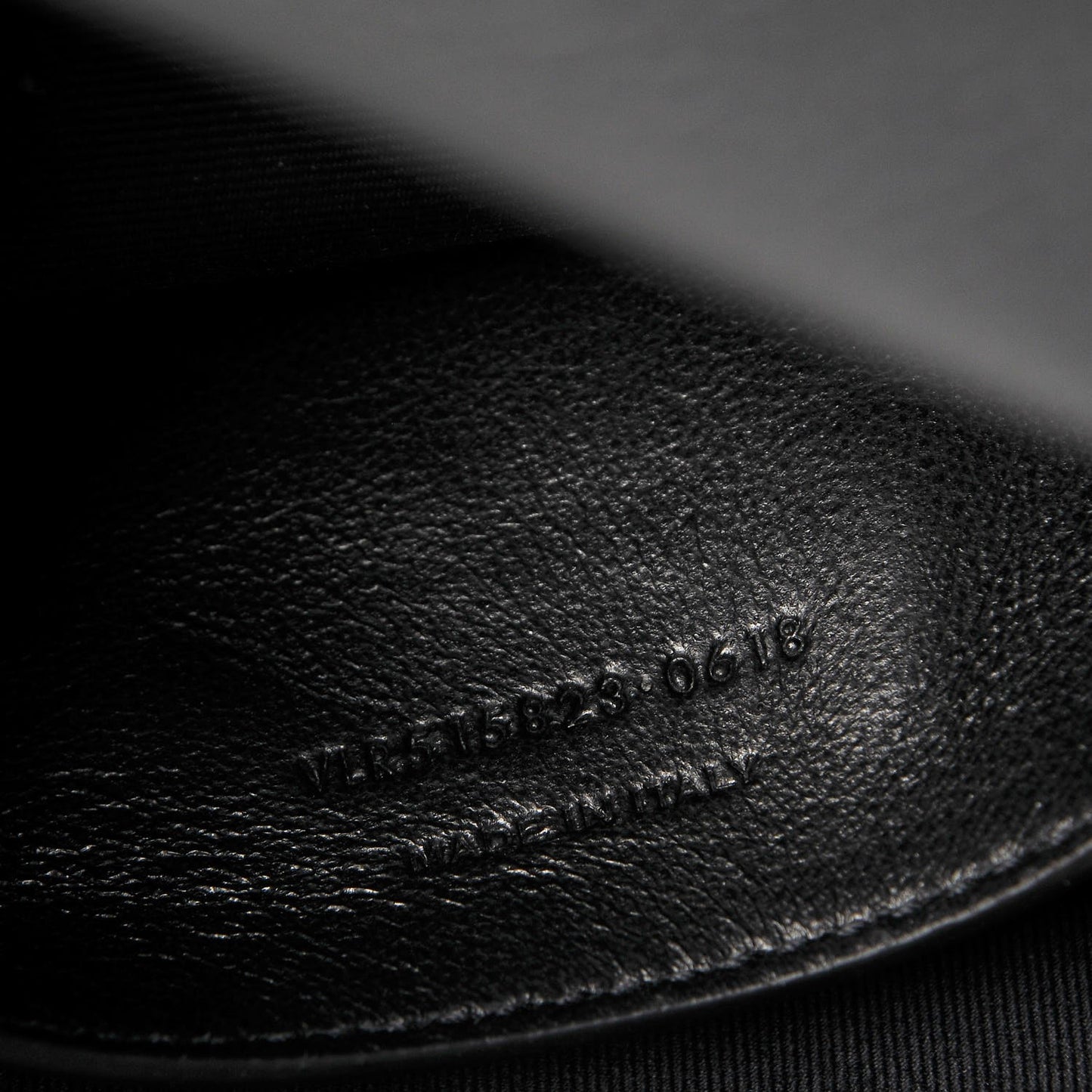 Grained Calfskin Embossed Monogram Medium Sunset Storm