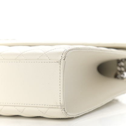 Saint Laurent Grain De Poudre Large Tri-Quilt Monogram Satchel Porcellana 11 of 11