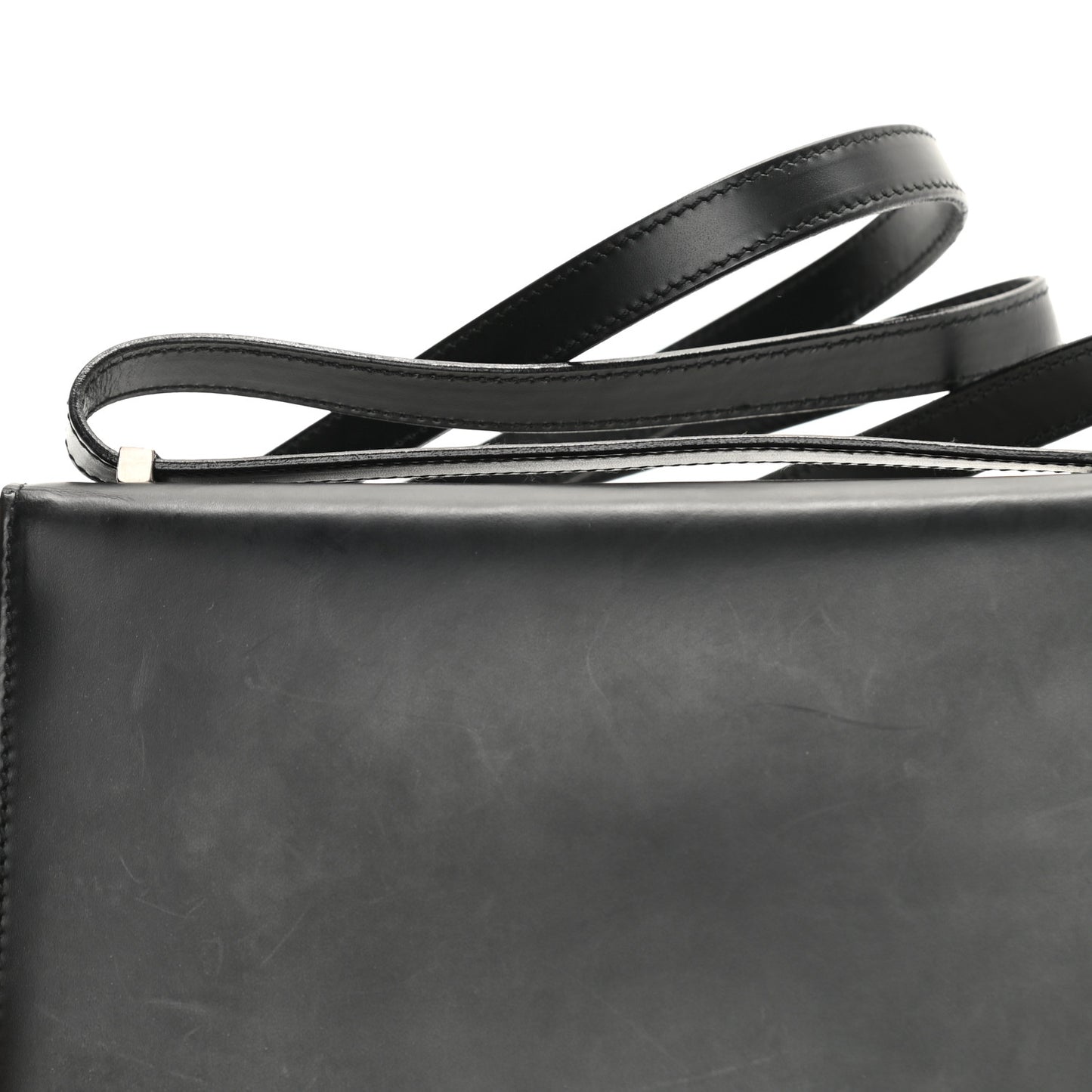 Calfskin Gancio Shoulder Bag Black