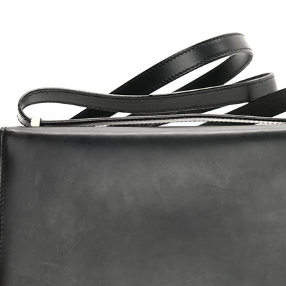 Salvatore Ferragamo Calfskin Gancio Shoulder Bag Black 11 of 12