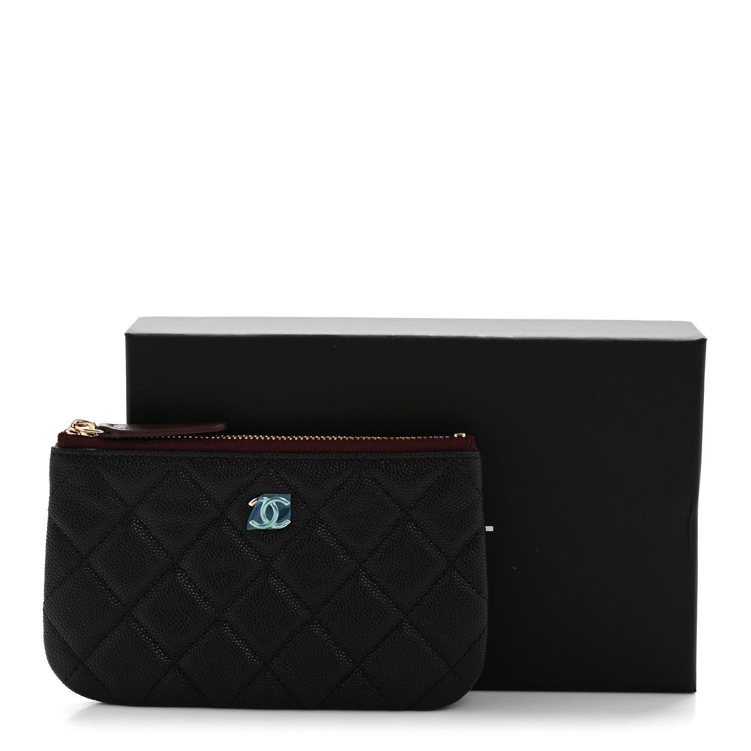 Chanel Caviar Quilted Small Pouch Black 8 of 8