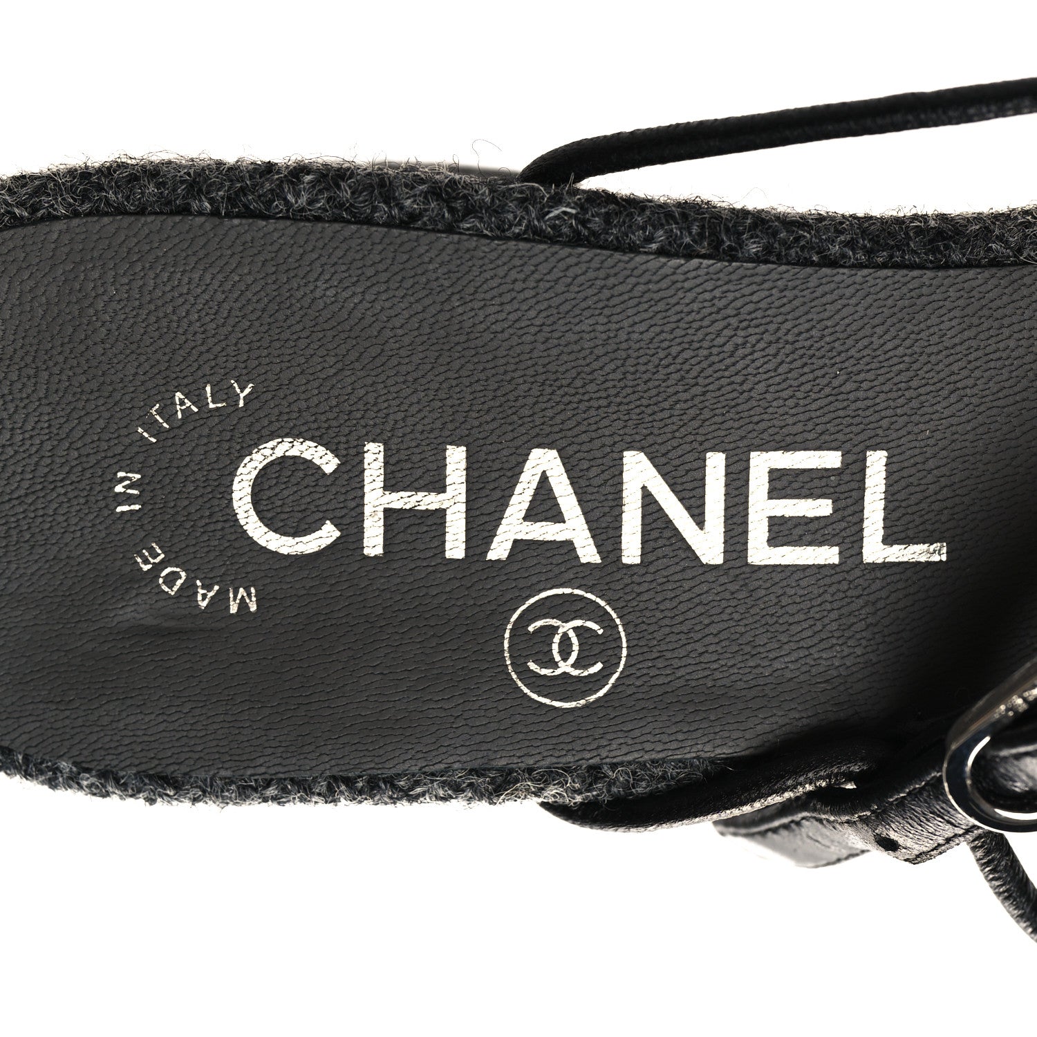 Chanel Tweed Satin Slingback Cap Toe Bow Pumps 36 Grey Black 8 of 8