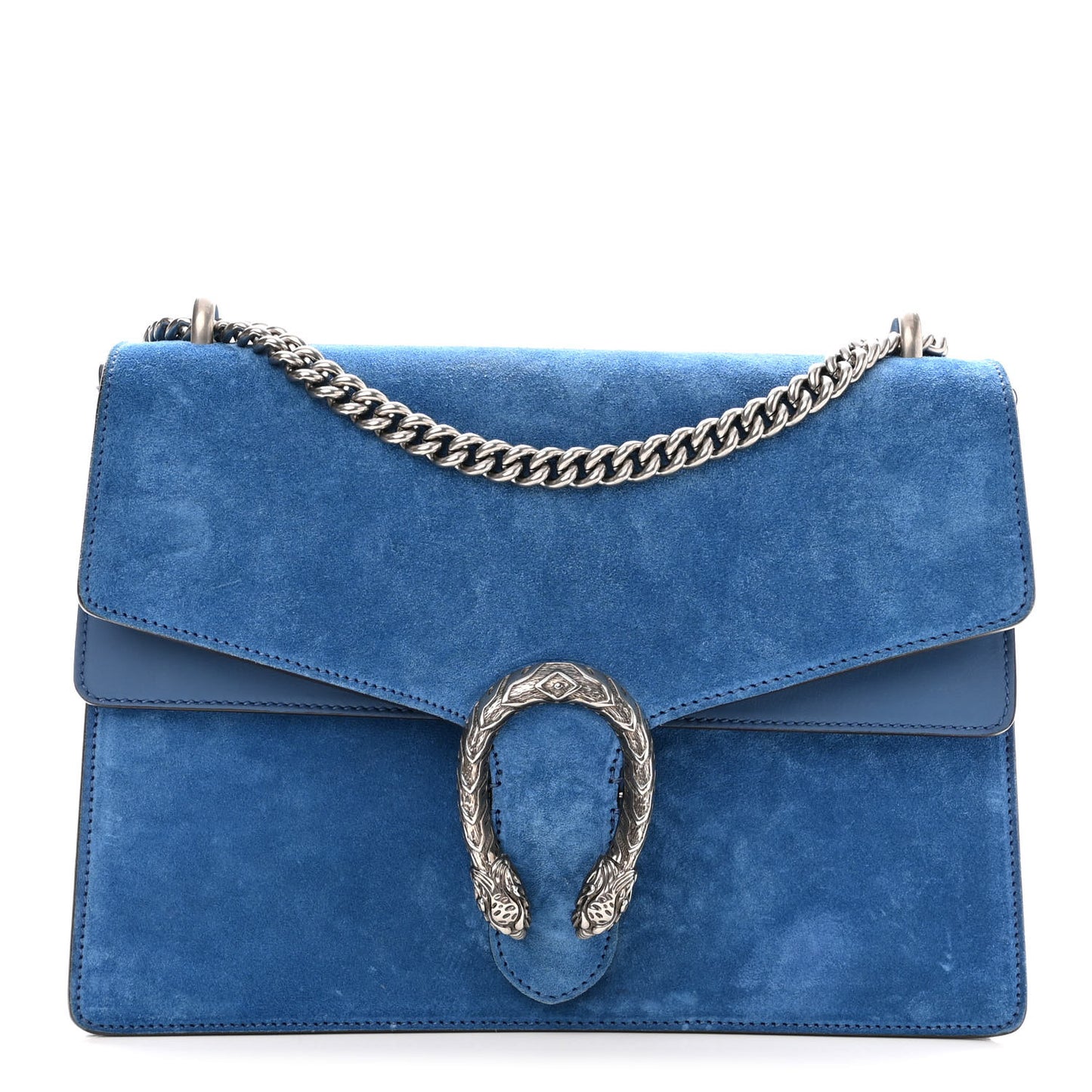 Suede Medium Dionysus Shoulder Bag Blue