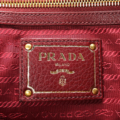 Prada Vitello Daino Tote Amaranto 6 of 8