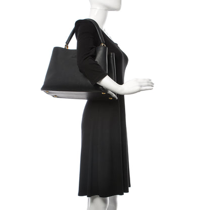 Louis Vuitton Taurillon Capucines GM Black 2 of 13