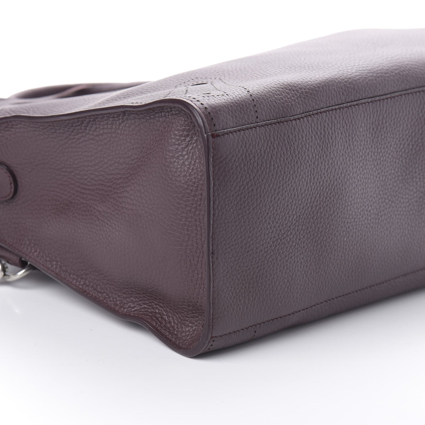 Veau Grana Perforated Blackout Hardware City Rouge Acajou