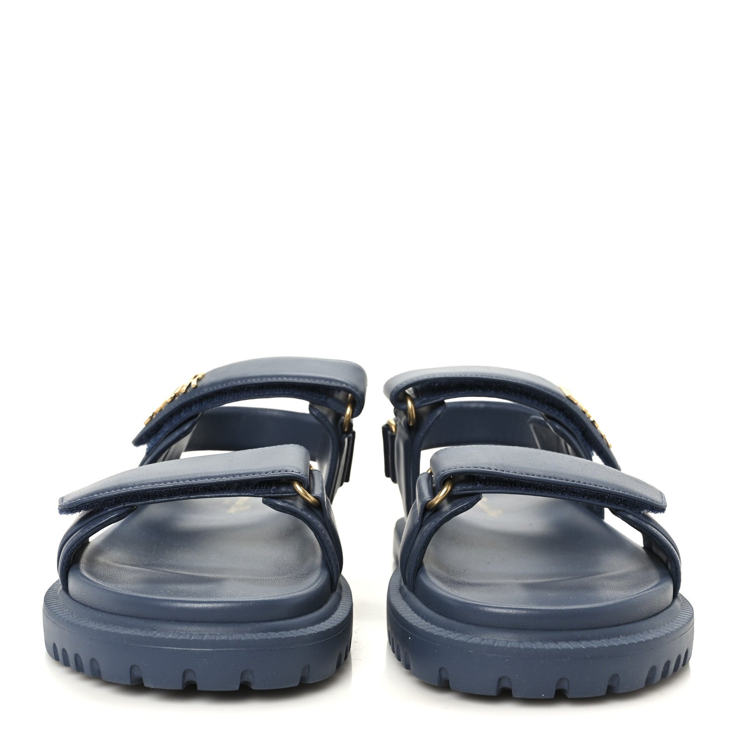 Christian Dior Lambskin Dioract 10mm Sandals 39 Pastel Blue 3 of 10