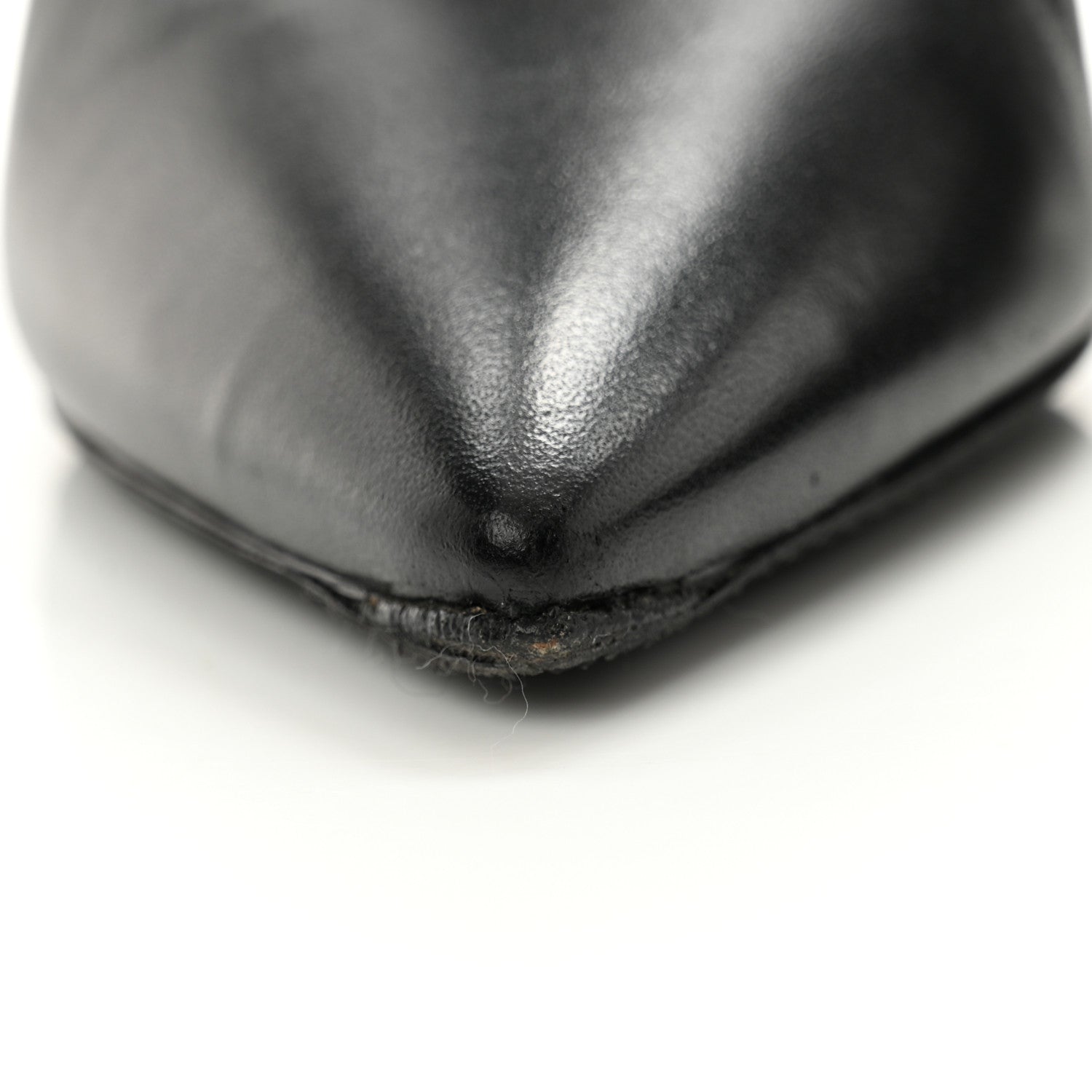 Saint Laurent Lambskin Liz 85 Wedge Booties 39 Black 9 of 11