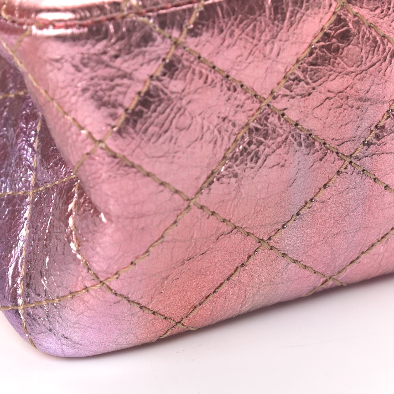 Chanel Metallic Goatskin Quilted Mini 2.55 Reissue Flap Multicolor 5 of 5