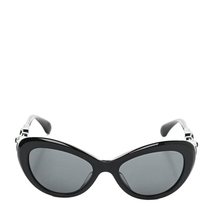 Chanel Acetate Pearl Butterfly Sunglasses 5445-H-A Black 2 of 7