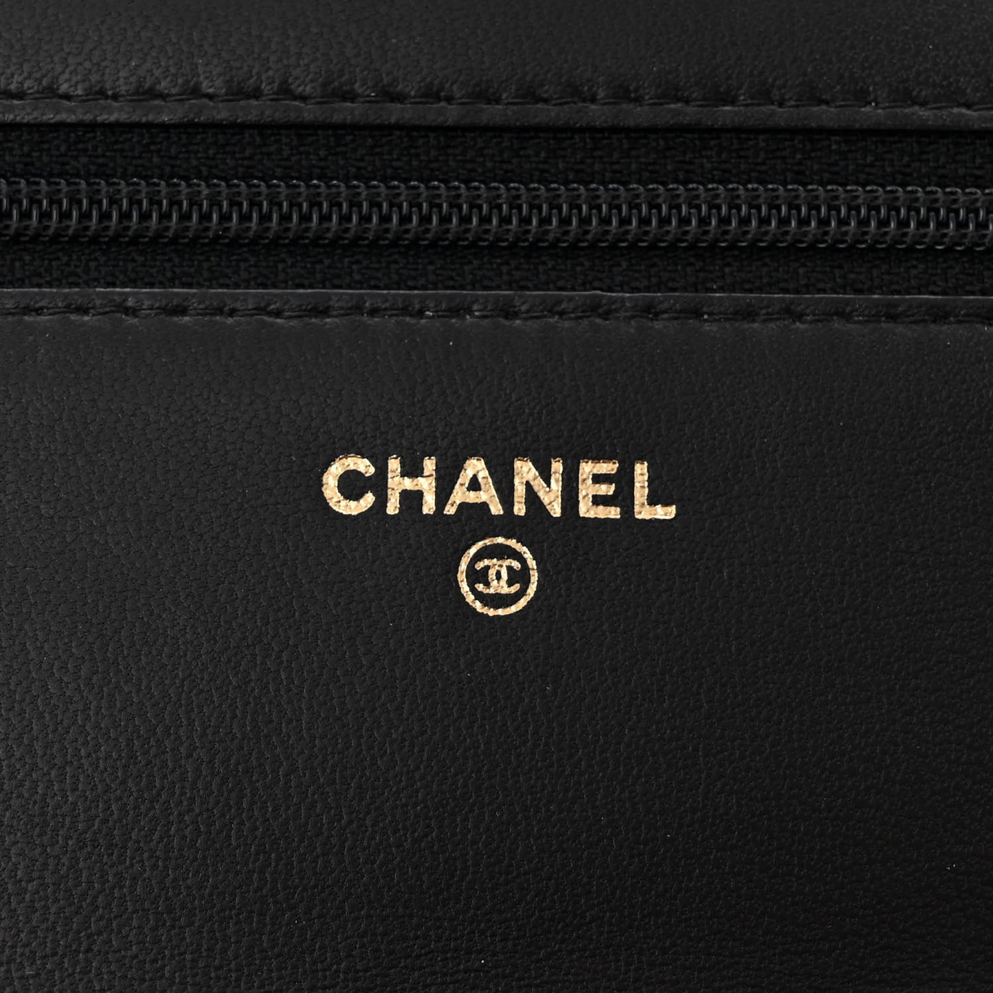 Lambskin Quilted Boy Wallet On Chain WOC Black