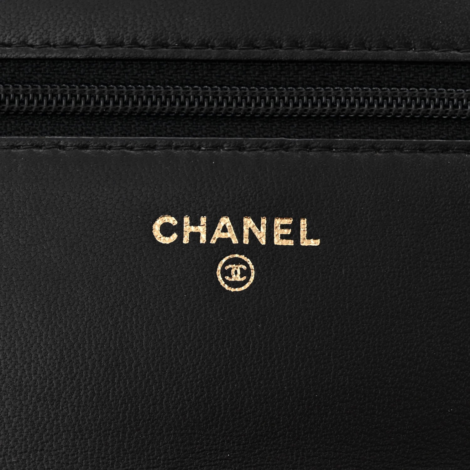 Chanel Lambskin Quilted Boy Wallet On Chain WOC Black 6 of 14