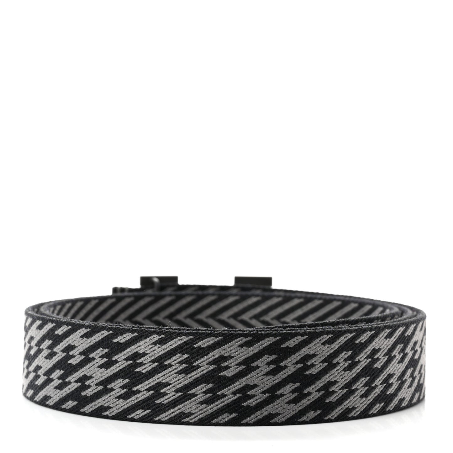 Toile Sombrero Calfskin 32mm H Belt Strap Medium Black Graphite