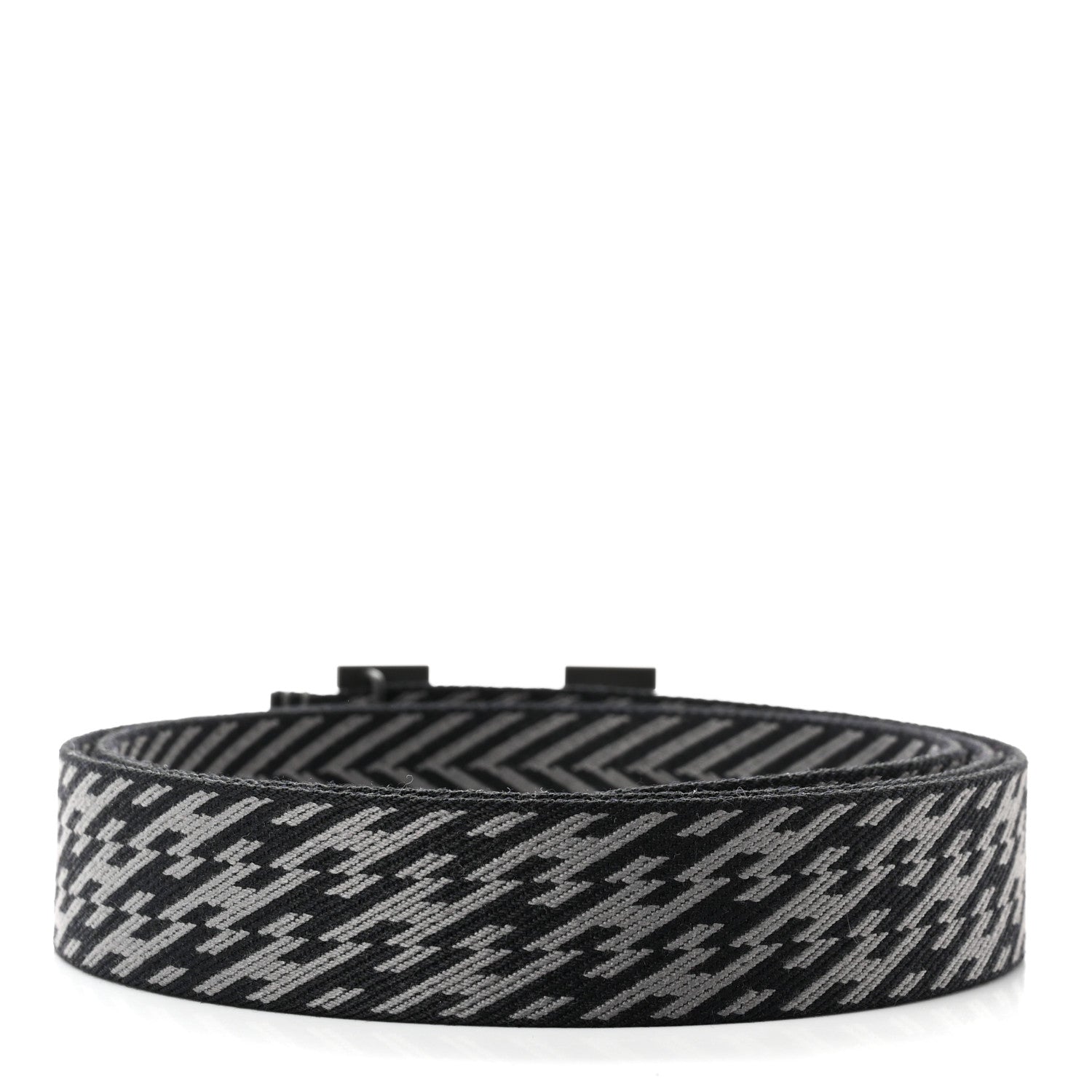 Hermes Toile Sombrero Calfskin 32mm H Belt Strap Medium Black Graphite 2 of 5