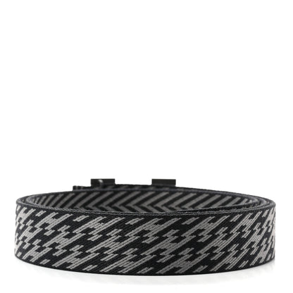 Hermes Toile Sombrero Calfskin 32mm H Belt Strap Medium Black Graphite 2 of 5