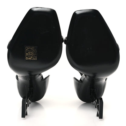 Saint Laurent Patent Calfskin Opyum 110 Sandals 39 Black 6 of 10