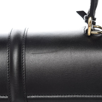 Celine Satinated Calfskin Medium 16 Top Handle Bag Black 12 of 14
