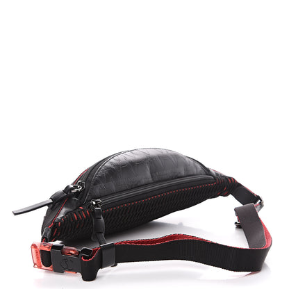 Christian Louboutin Calfskin Pyramid Embossed Parisnyc Belt Bag Black 2 of 10