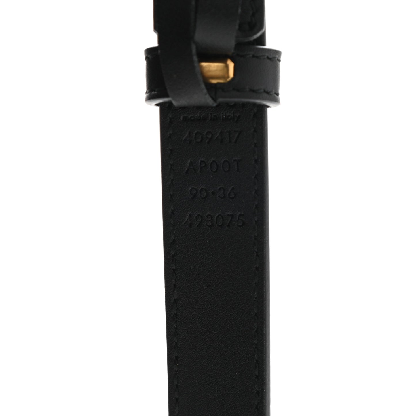 Calfskin Double G 20mm Belt 90 36 Black