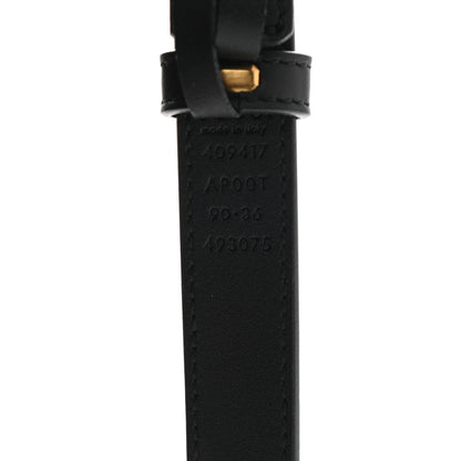 Gucci Calfskin Double G 20mm Belt 90 36 Black 3 of 6