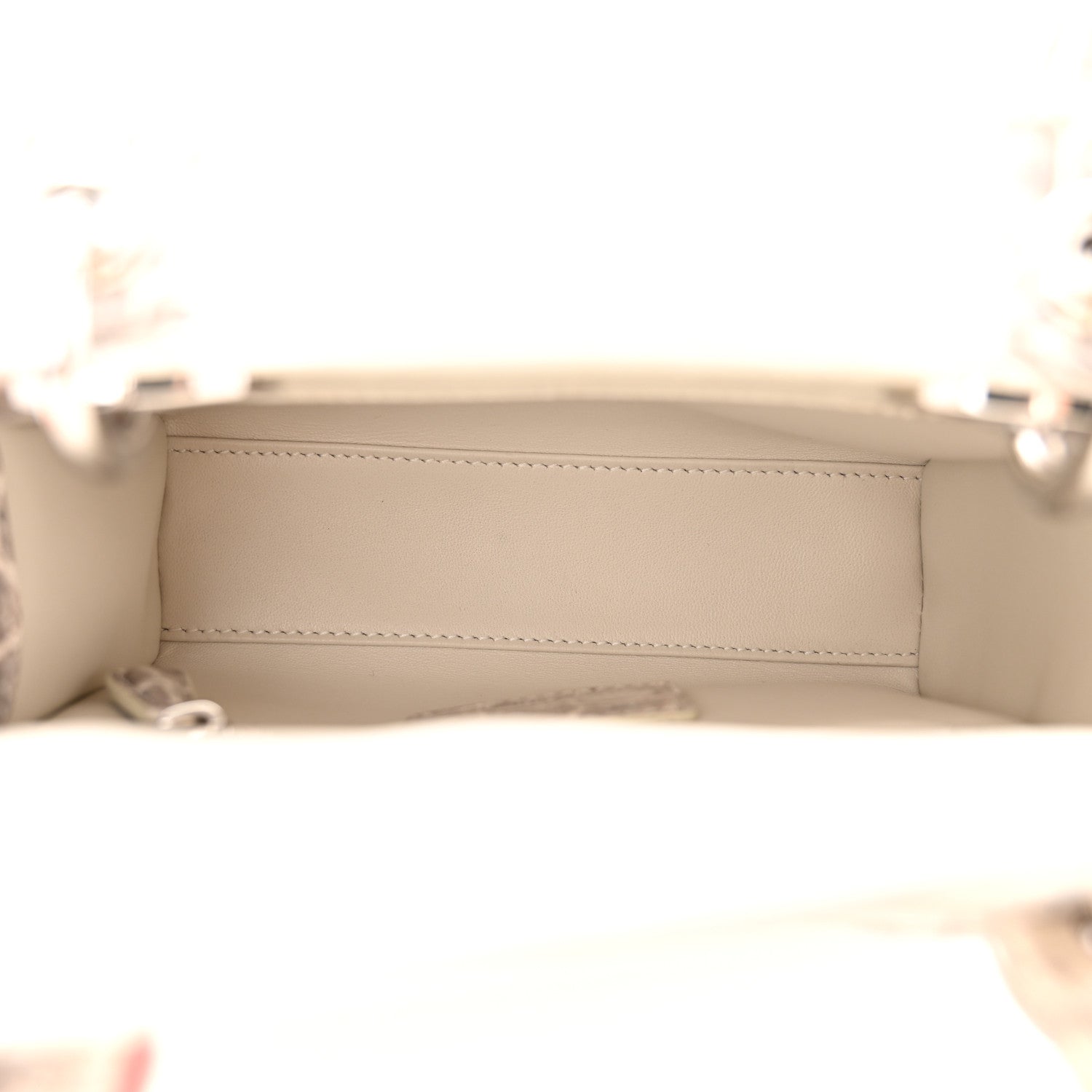 Christian Dior Niloticus Crocodile Himalaya Mini Lady Dior White 5 of 11