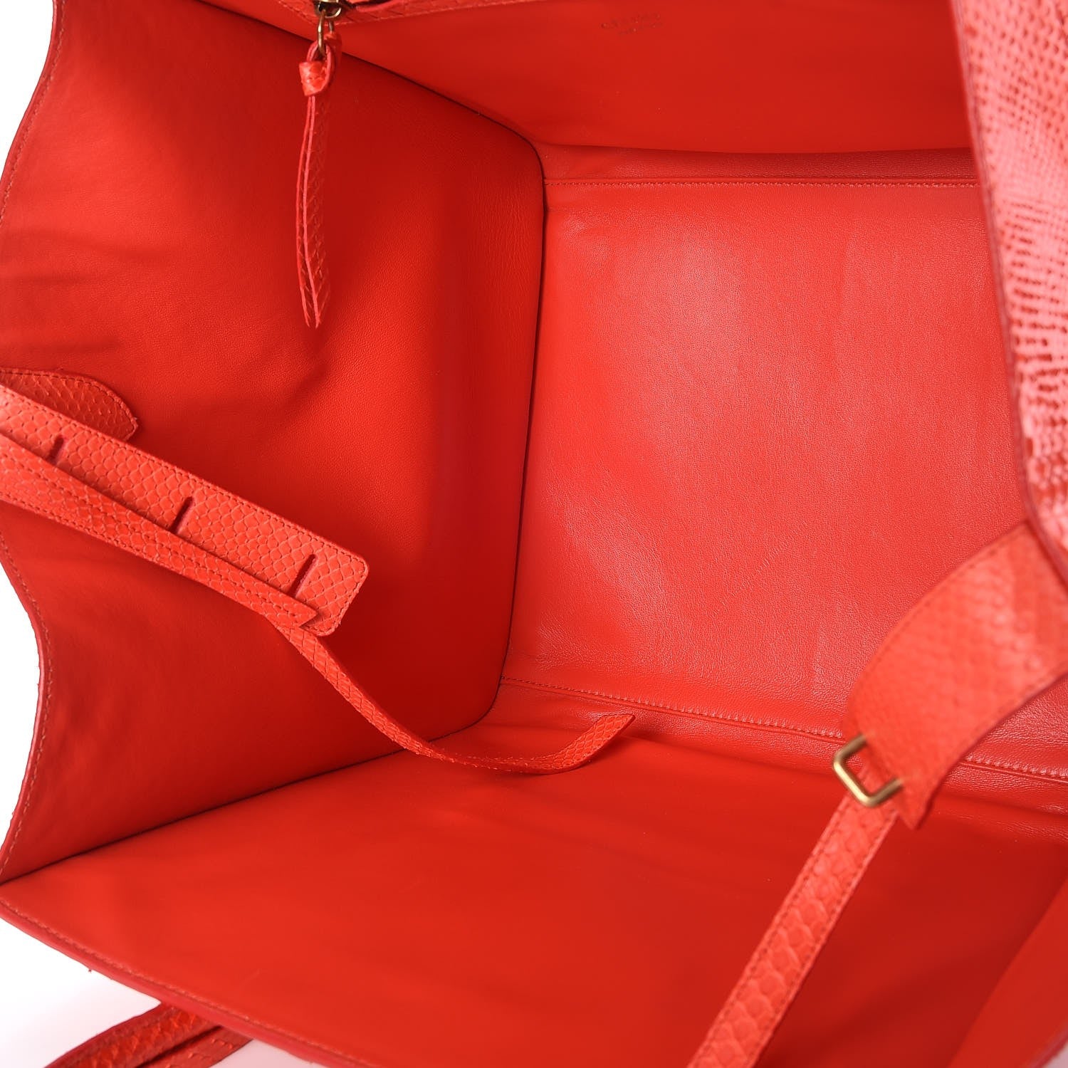 Celine Python Medium Phantom Luggage Fluo Orange 5 of 7